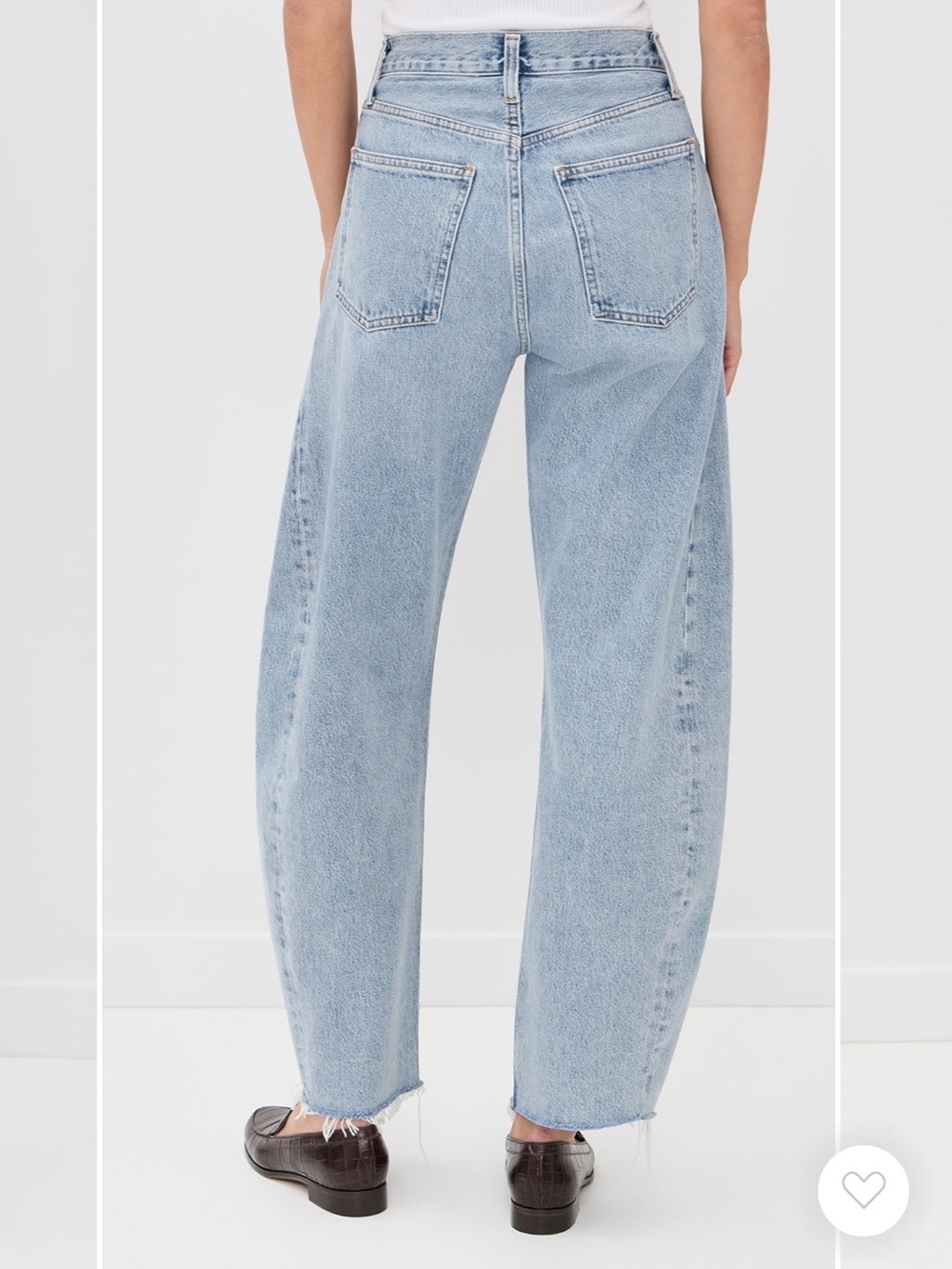 Agolde Luna High Rise Pieced Taper Jeans in Void - Picture 5 of 14